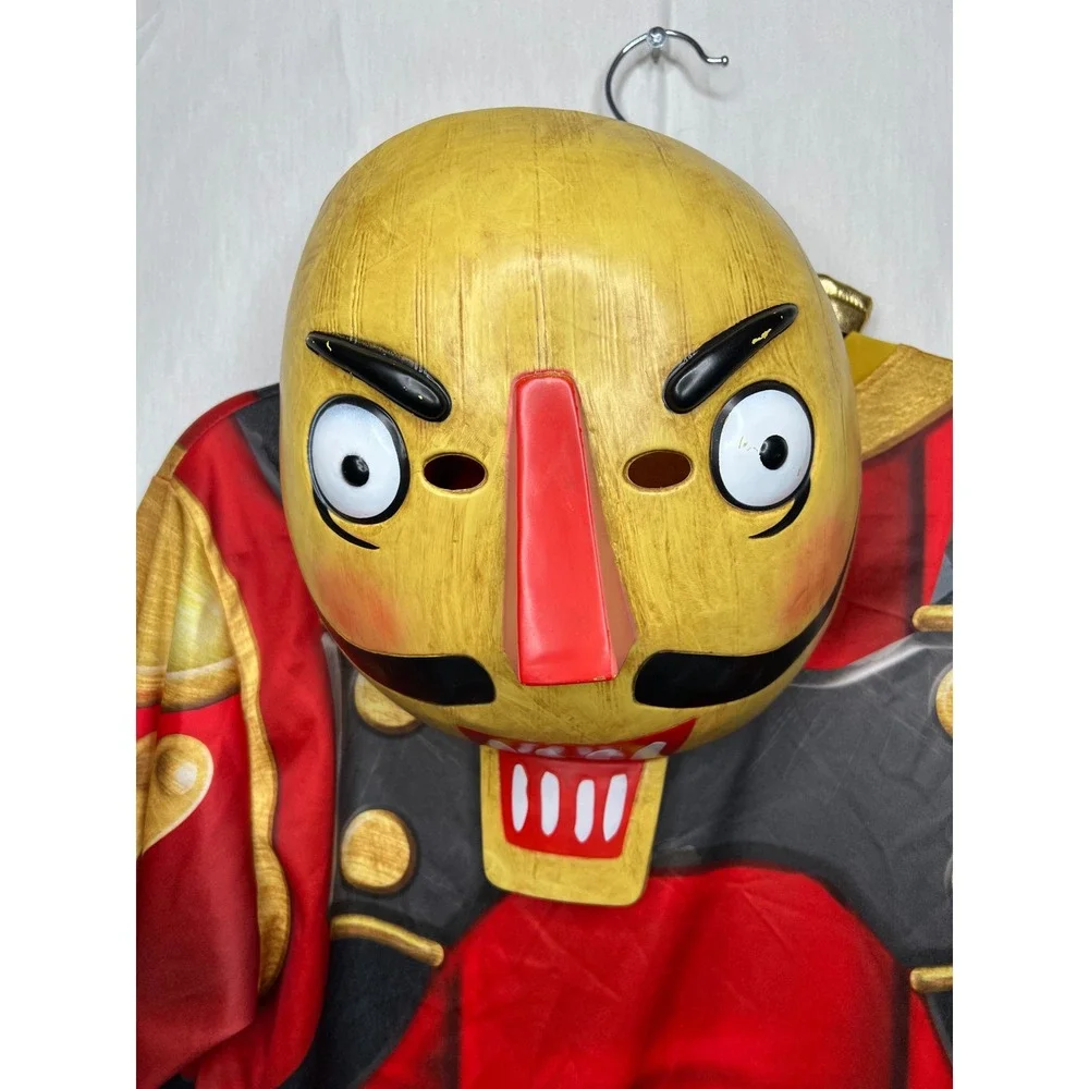 Spirit‎ Halloween Fortnite Crackshot Nutcracker Costume Set Mask Gloves Mens M - Picture 3 of 11